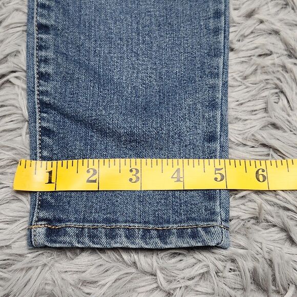 D Jeans Womens Size‎ 6 30x29 Blue Mid Rise Skinny Stretch Distressed Denim D. - Picture 8 of 15